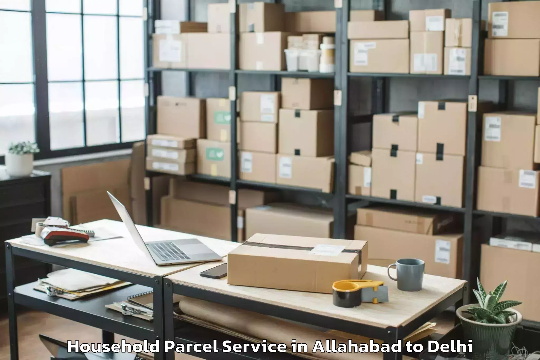 Reliable Allahabad to Select Citywalk Mall Household Parcel